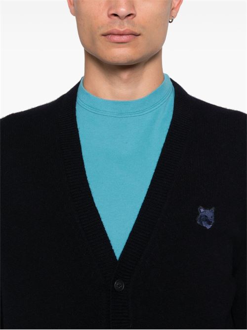 Cardigan Bold Fox Head a coste MAISON KITSUNE' | NM00506KT1006P480